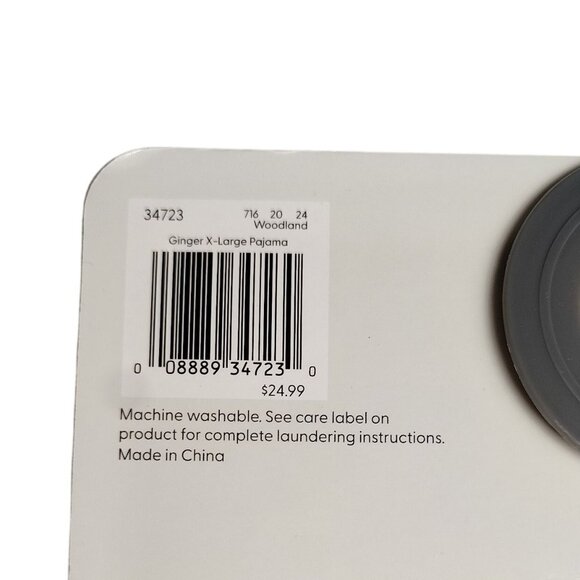 Koolaburra By UGG Dog XL Ginger Brown Print Pet Pajama Shirt - Picture 8 of 9